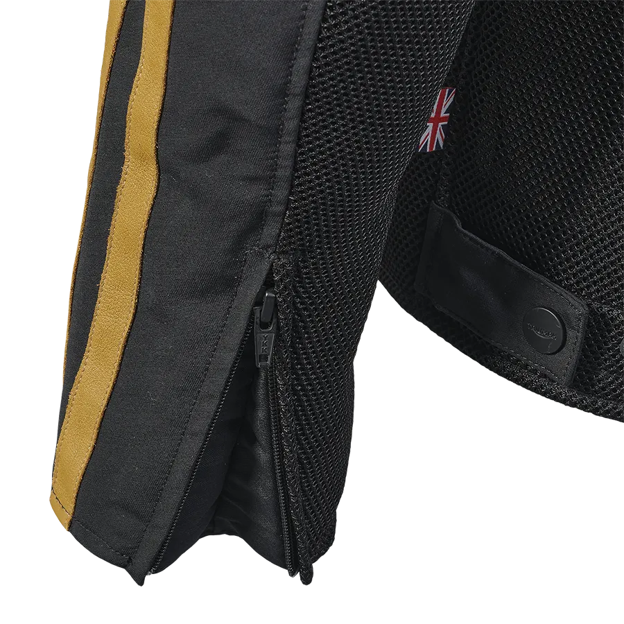 Triumph Braddan Retro Mesh Jacket - Black/Gold
