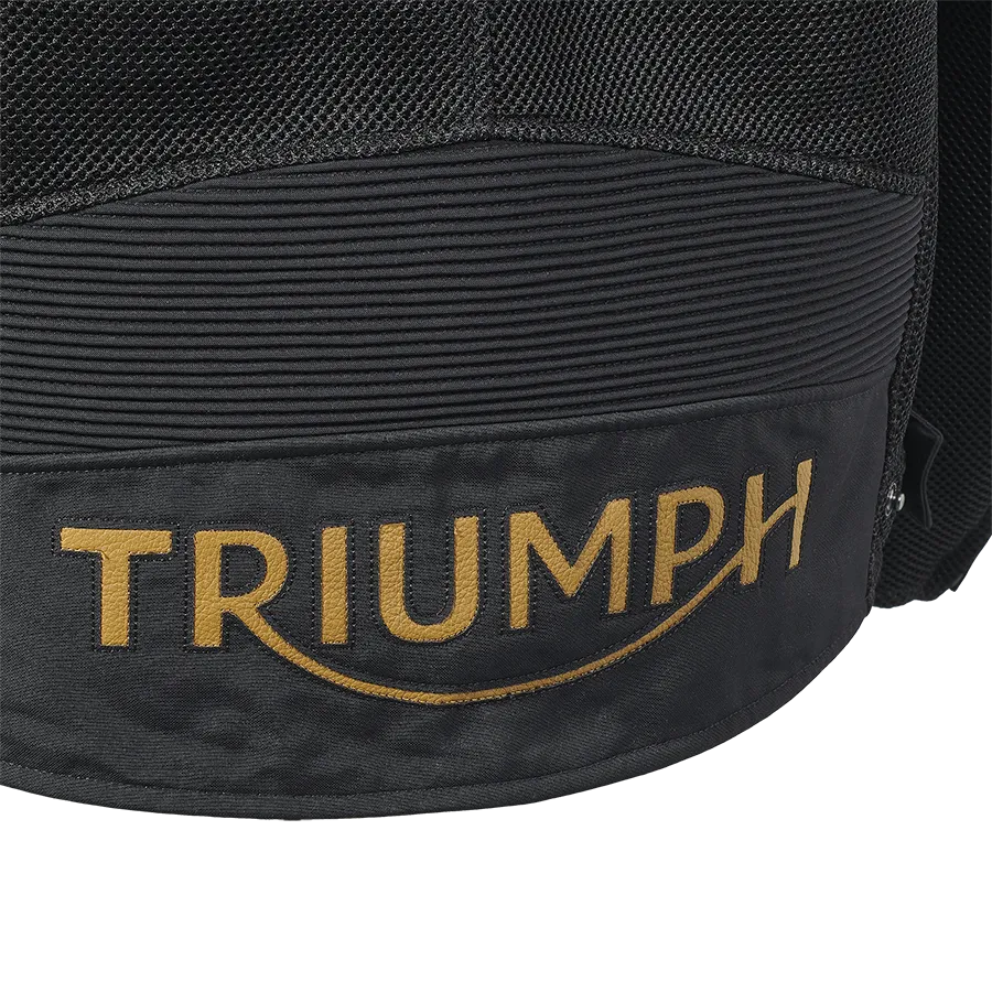 Triumph Braddan Retro Mesh Jacket - Black/Gold