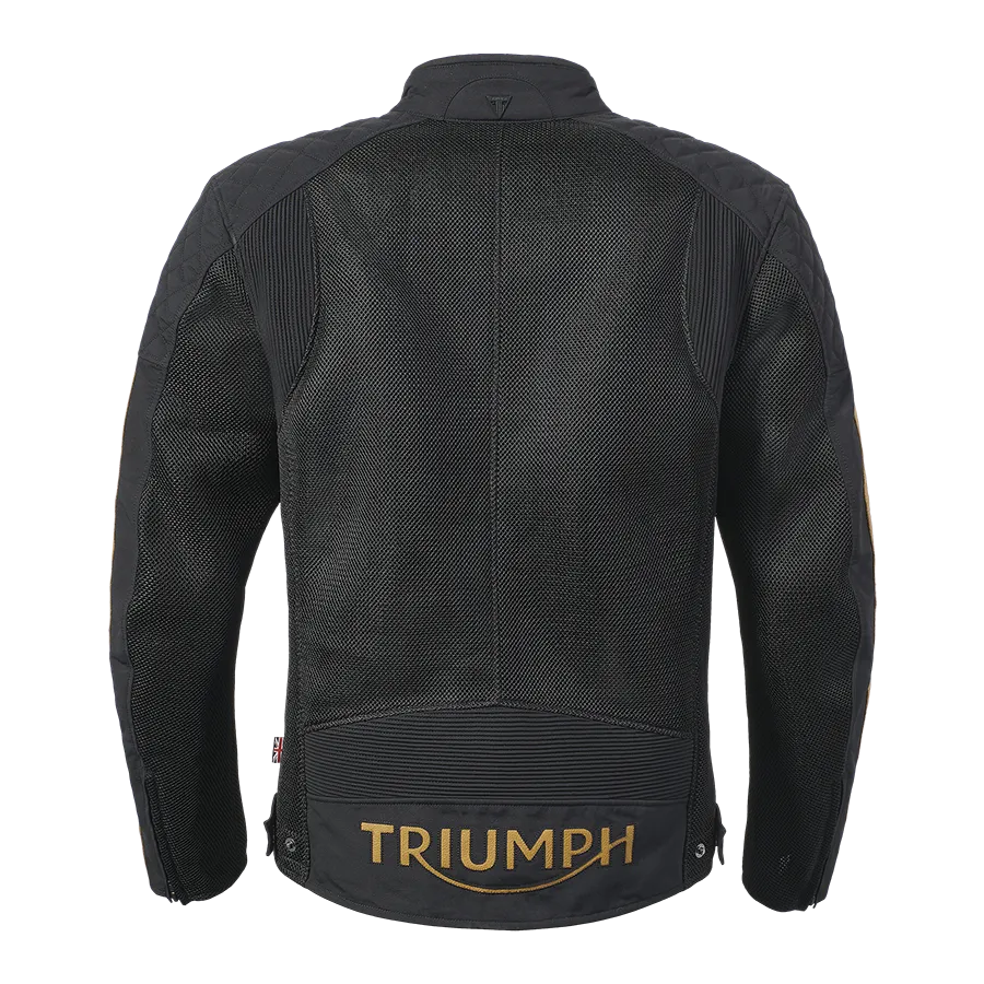 Triumph Braddan Retro Mesh Jacket - Black/Gold