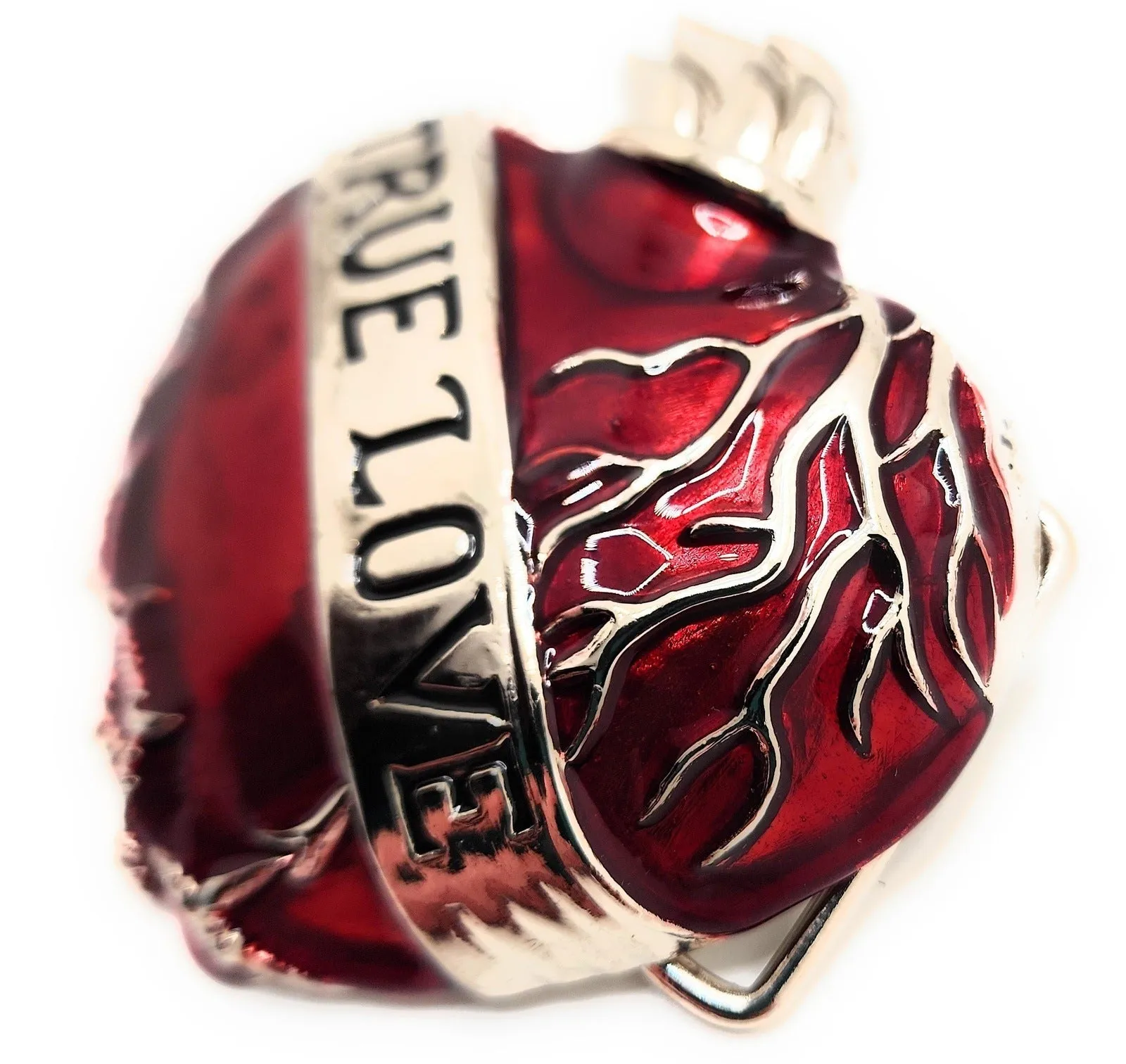 True Love Heart Belt Buckle