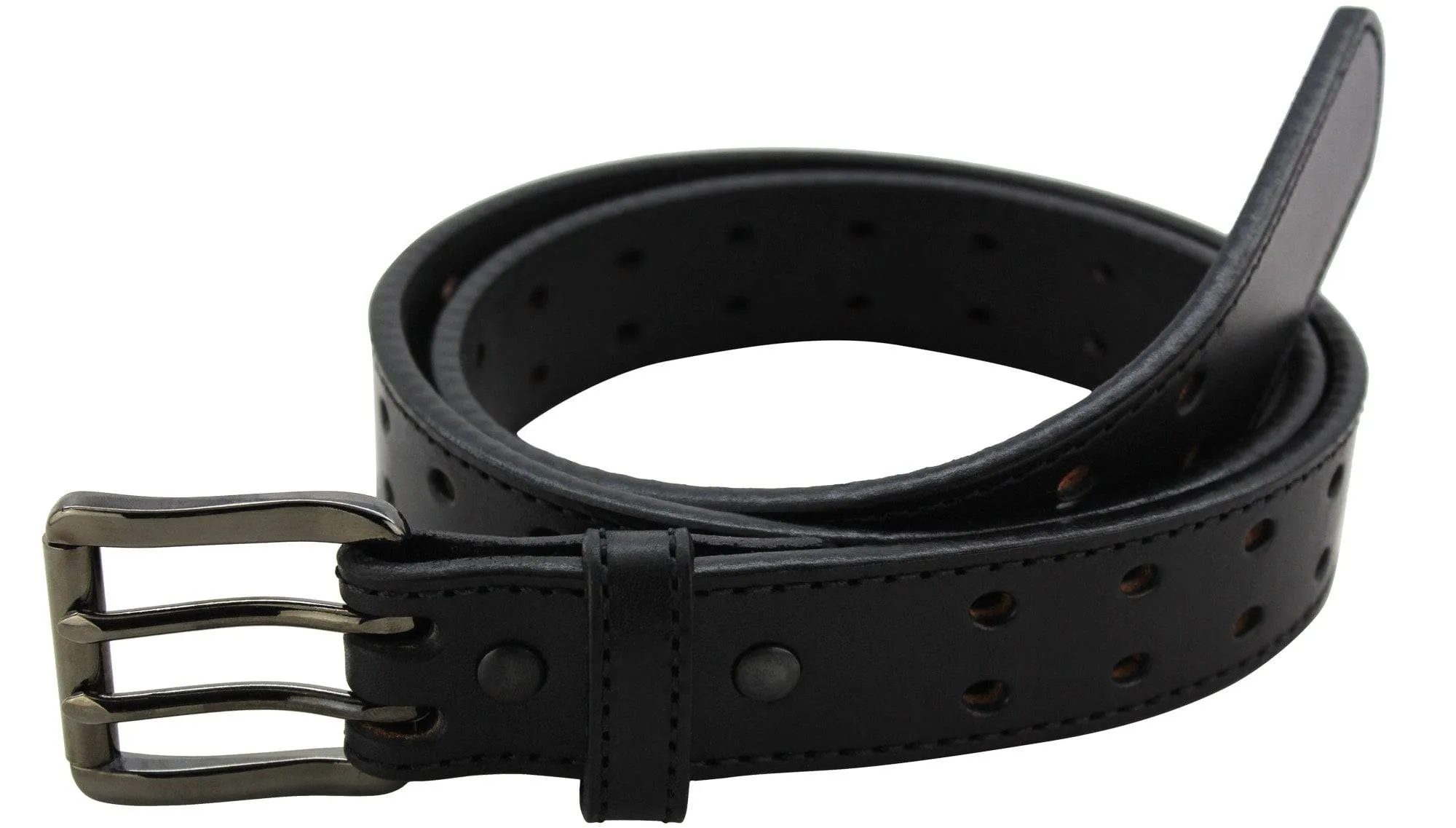 Truman: Gunmetal Double Prong Roller Buckle