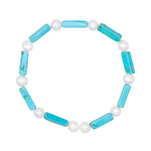 Turquoise Pearl Bracelet