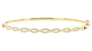 Twisted Diamond Bangle