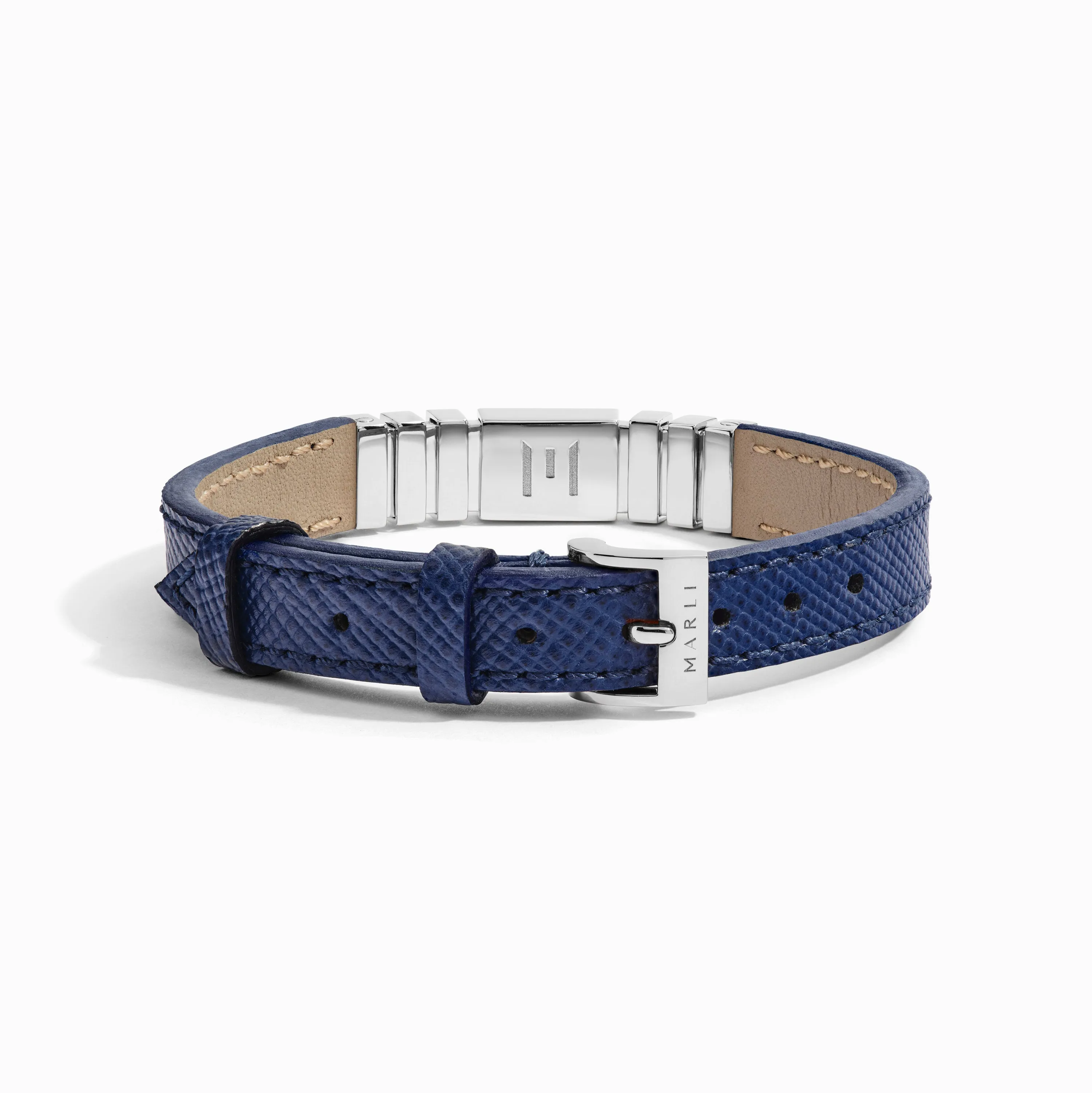 UNII Gold Leather Strap Bracelet