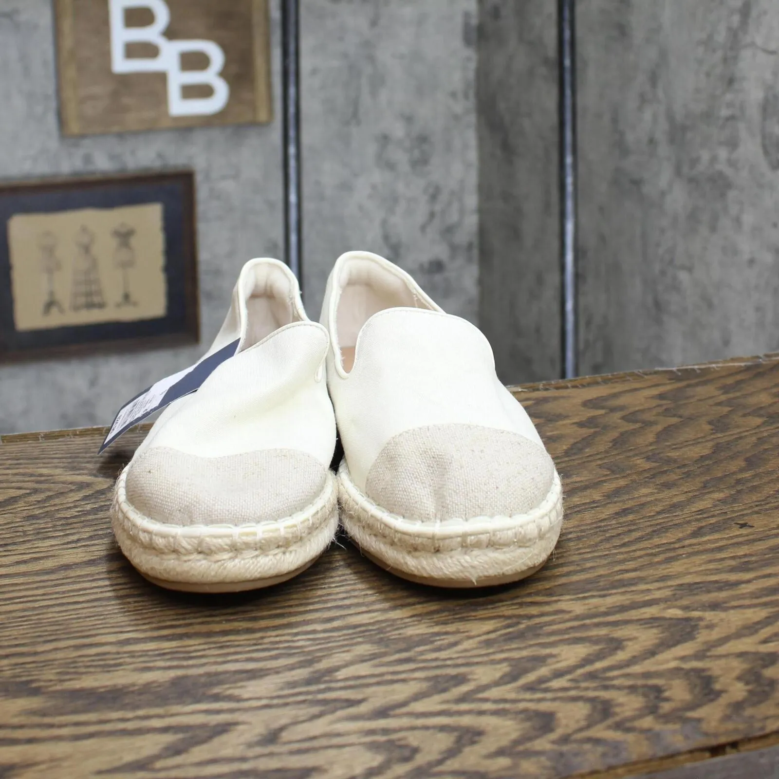Universal Thread Women's Skipper Espadrille Flats 89273563 Cream Brown 8.5M