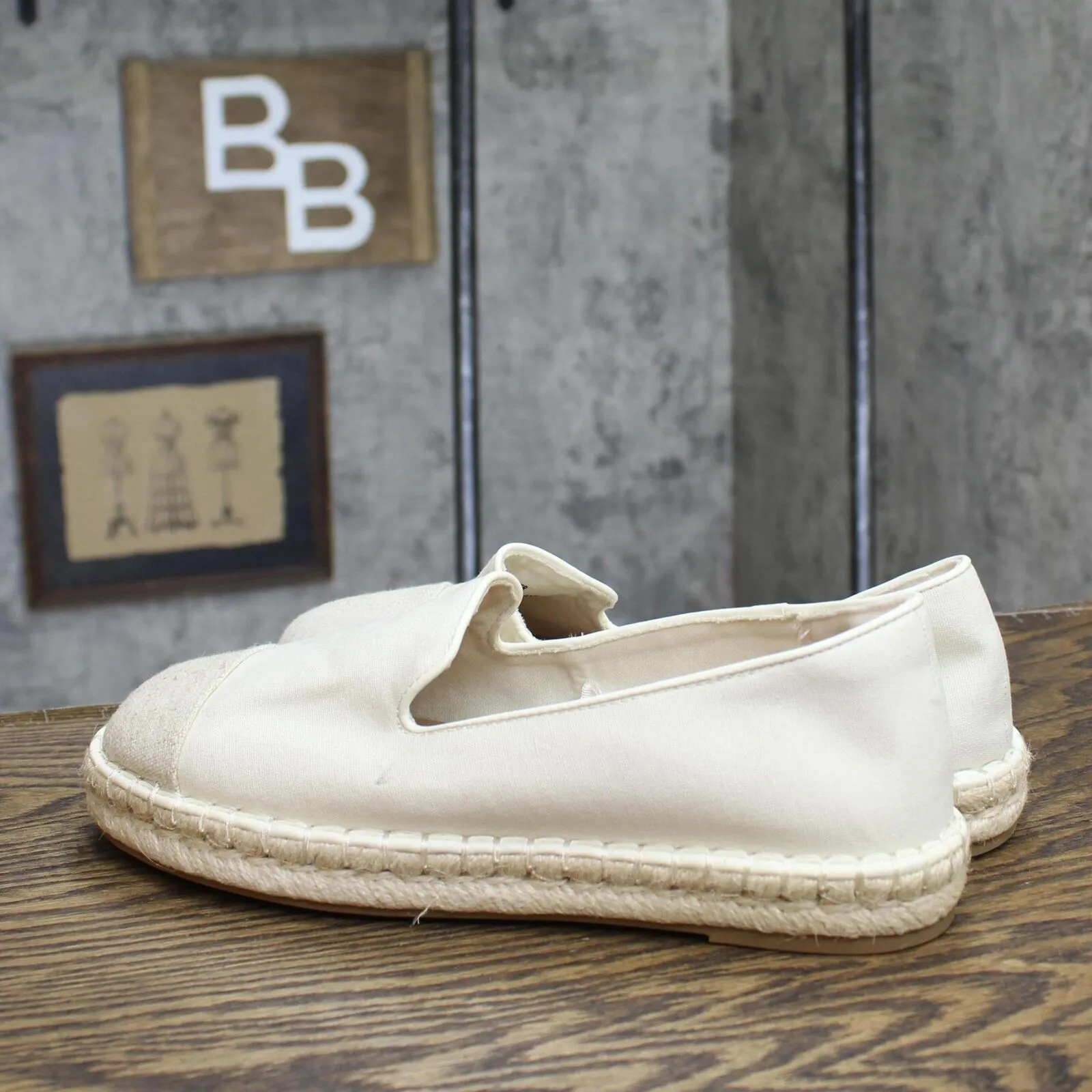 Universal Thread Women's Skipper Espadrille Flats 89273563 Cream Brown 8.5M