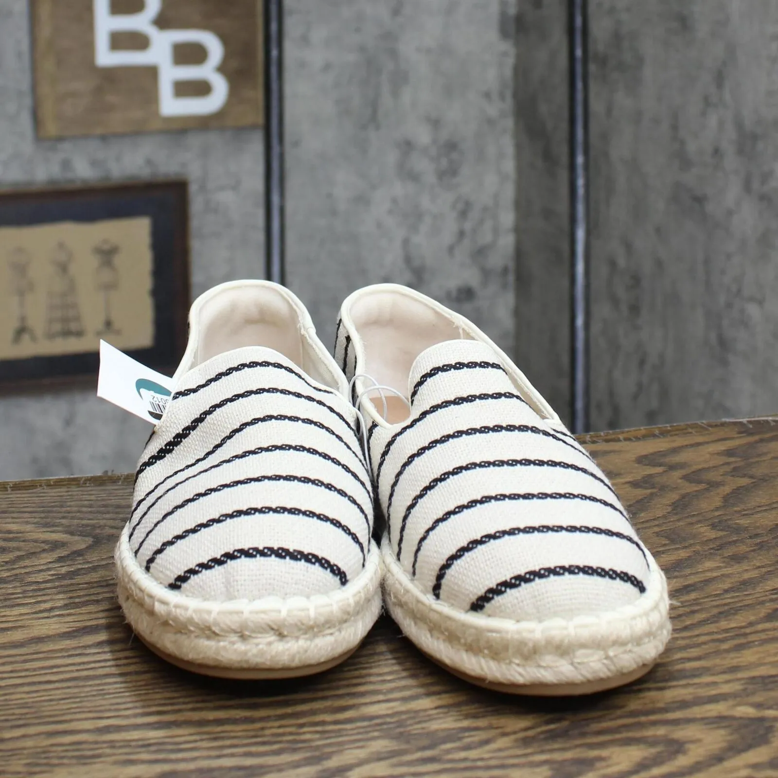 Universal Thread Women's Skipper Striped Espadrille Flats 89273606