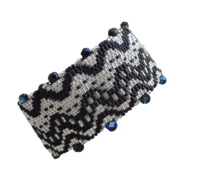 Vertical Peyote Pattern - Bracelet ONDULATIONS