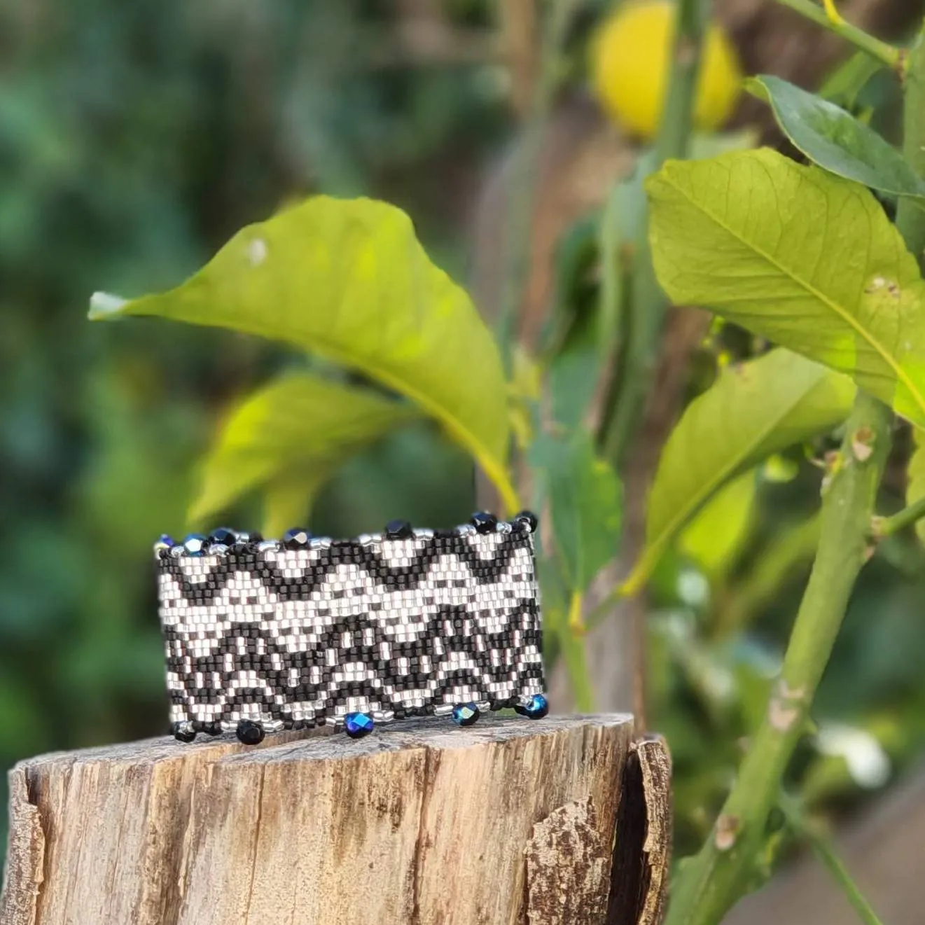 Vertical Peyote Pattern - Bracelet ONDULATIONS