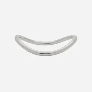 Wave Bangle in Silver