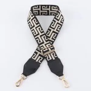 Webbing Bag Strap Black/Natural