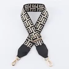Webbing Bag Strap Black/Natural