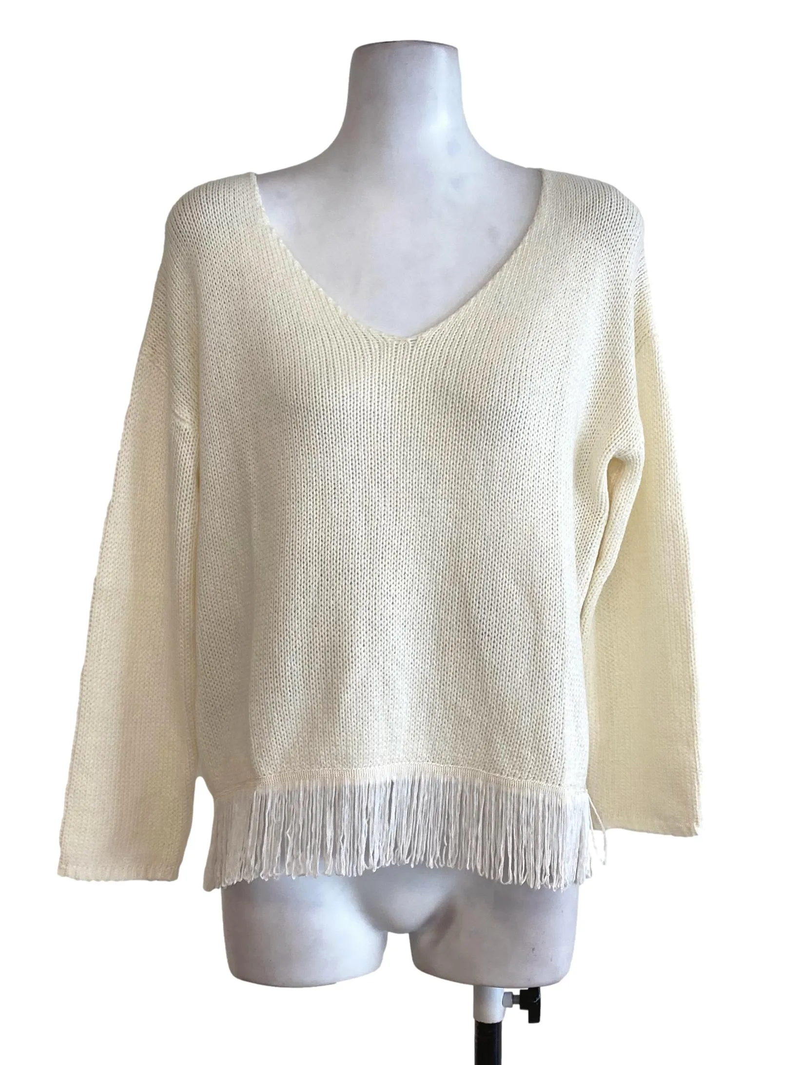White Knitted Top LB