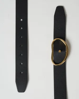wide georgia belt - black