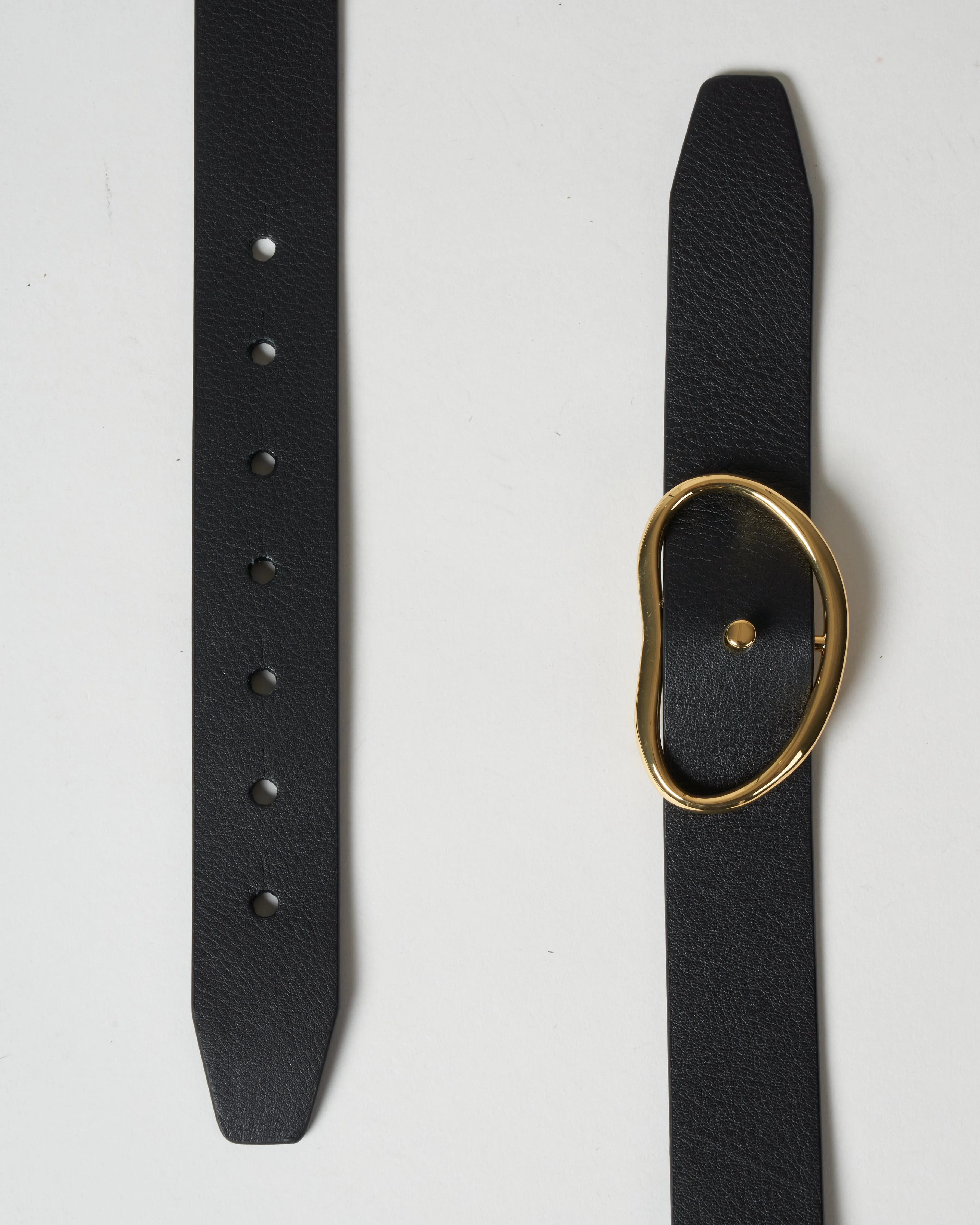 wide georgia belt - black