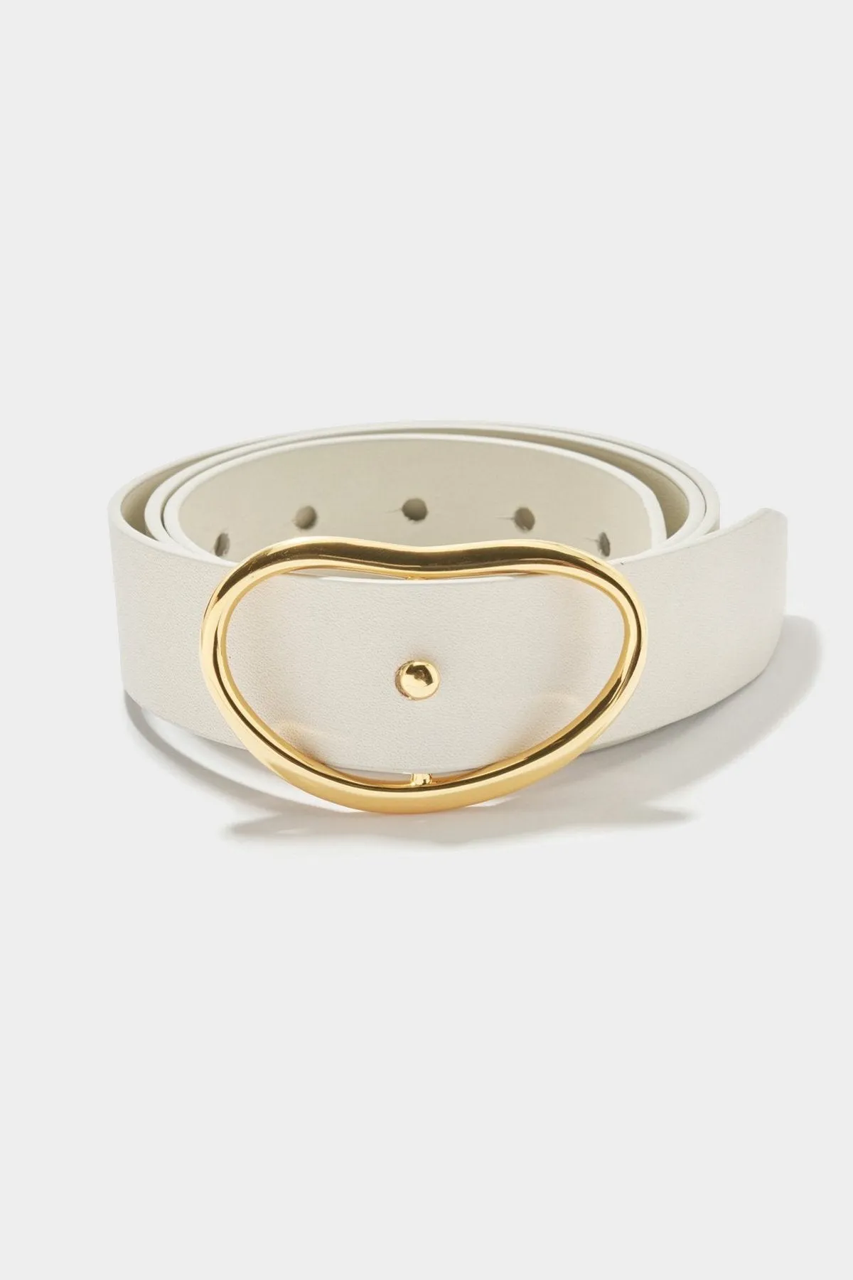 Wide Georgia Belt In Bone