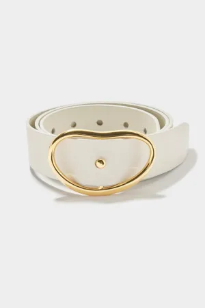 Wide Georgia Belt In Bone