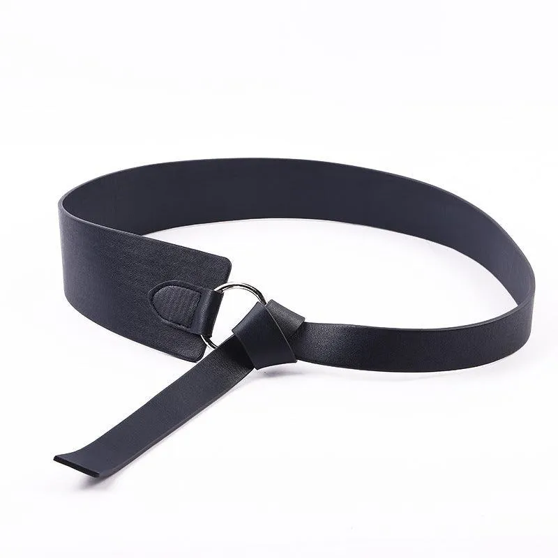 Wide PU Leather Corset Belt