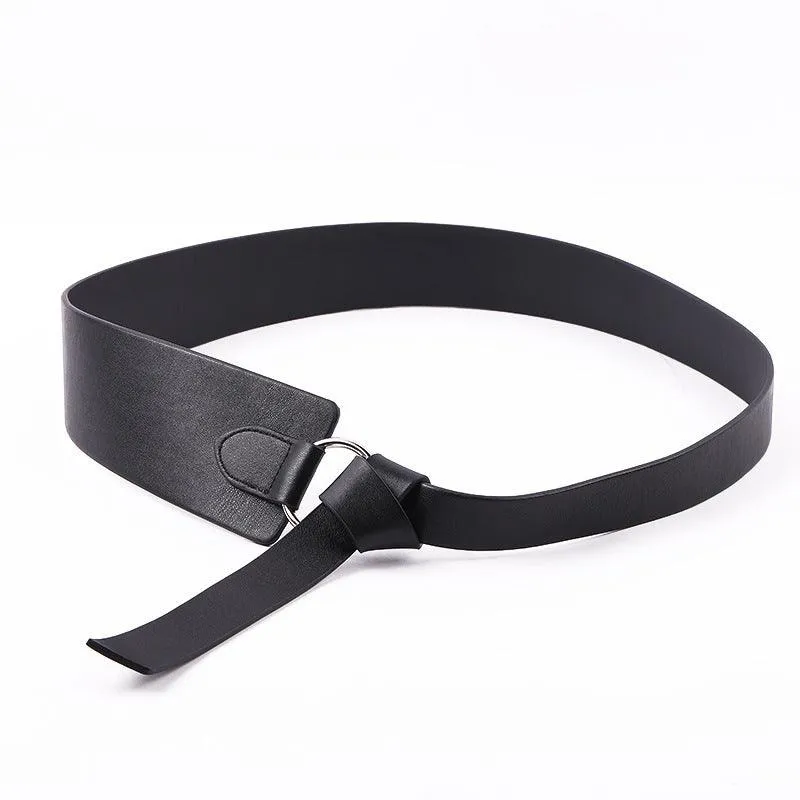 Wide PU Leather Corset Belt
