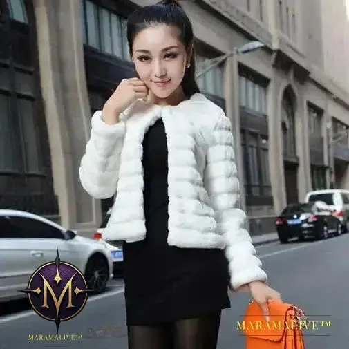 Winter Vintage Fur Coat Womens Short Trench Faux Fur Jacket Hairy Overcoat Artificial Fur Coat Women Faux Fur Coats