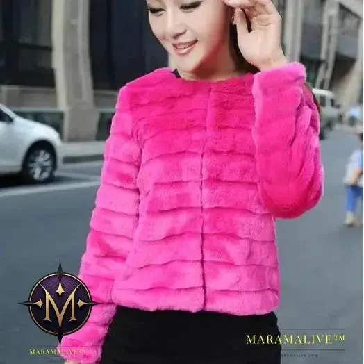Winter Vintage Fur Coat Womens Short Trench Faux Fur Jacket Hairy Overcoat Artificial Fur Coat Women Faux Fur Coats