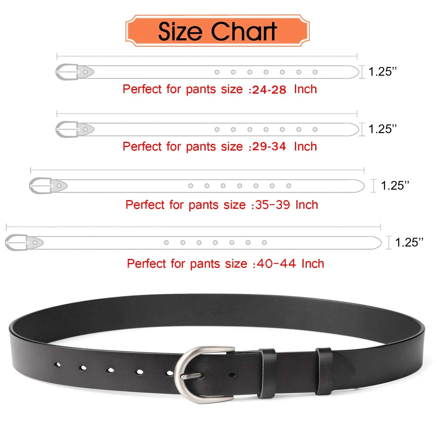 Women Leather Belt for Pants Dress Jeans Waist Belt with Brushed Alloy Buckle