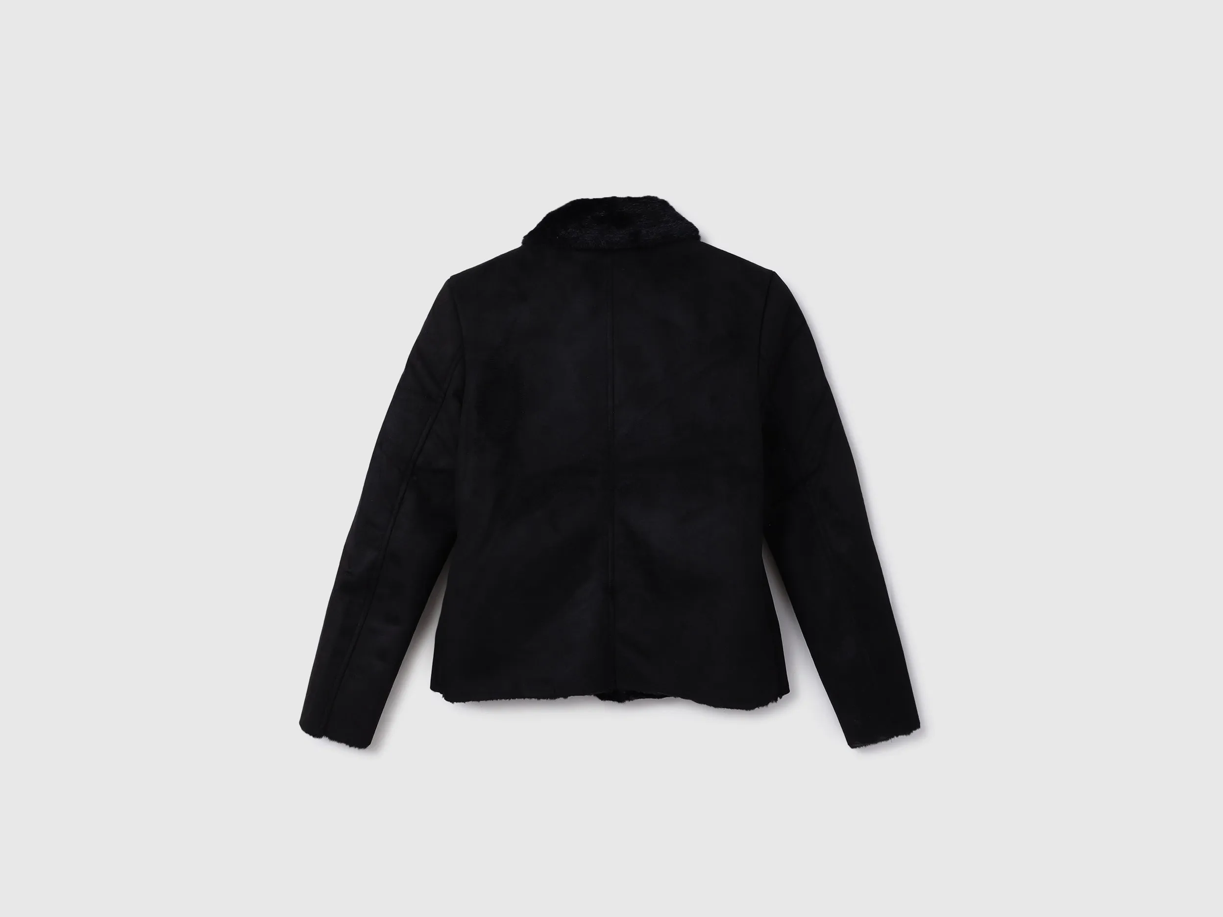 Women Solid Shirt Collar Jacket