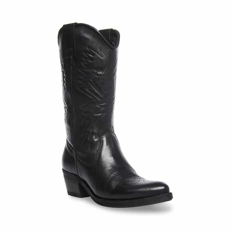 Women Western Cowboy Cowgirl Stitched Embroidered Boots