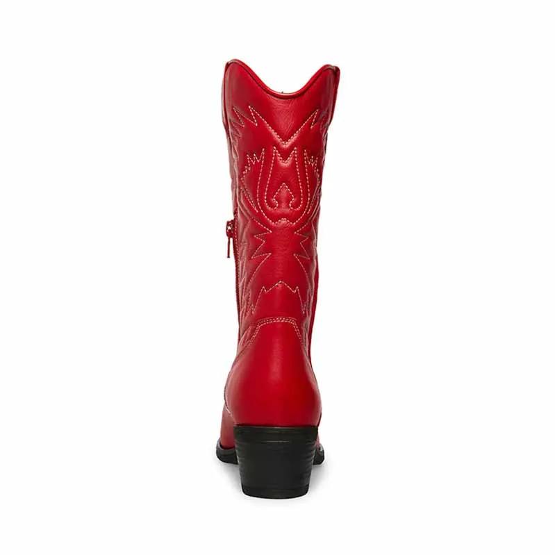 Women Western Cowboy Cowgirl Stitched Embroidered Boots