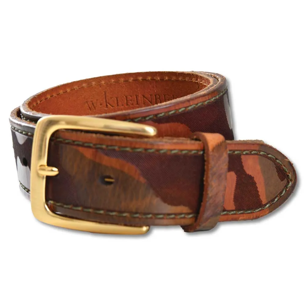 Women's 1 3/8” Camo Printed Leather Belt
