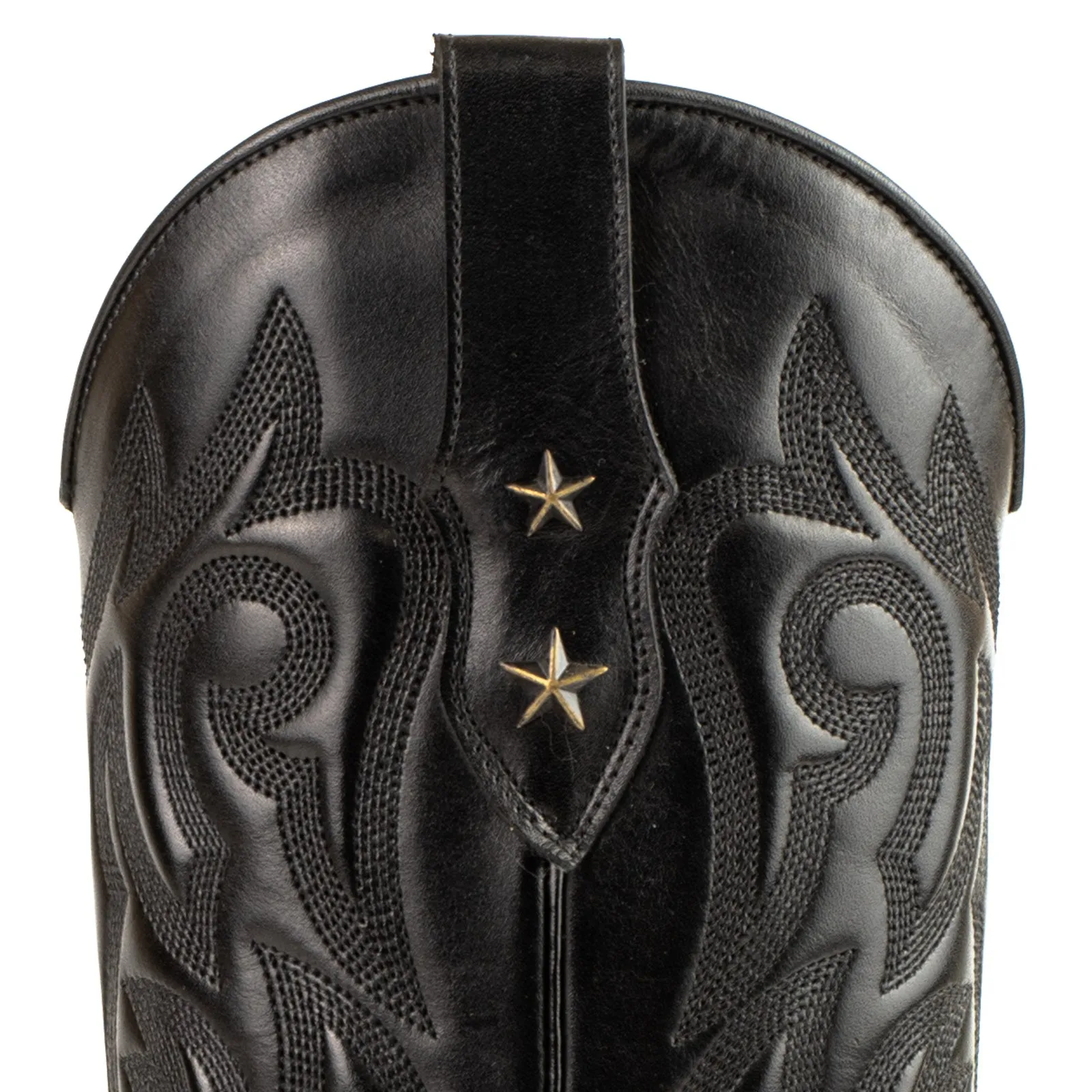 Women's Cowboy Country Western Boots Handmade Black Leather 2524