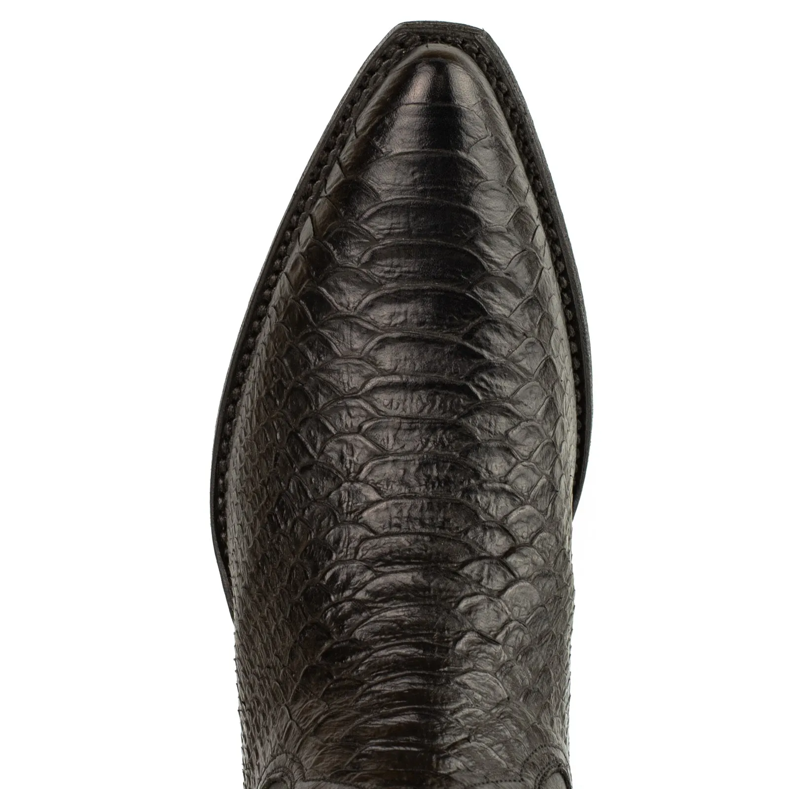 Women's Cowboy Country Western Boots Handmade Black Leather 2524