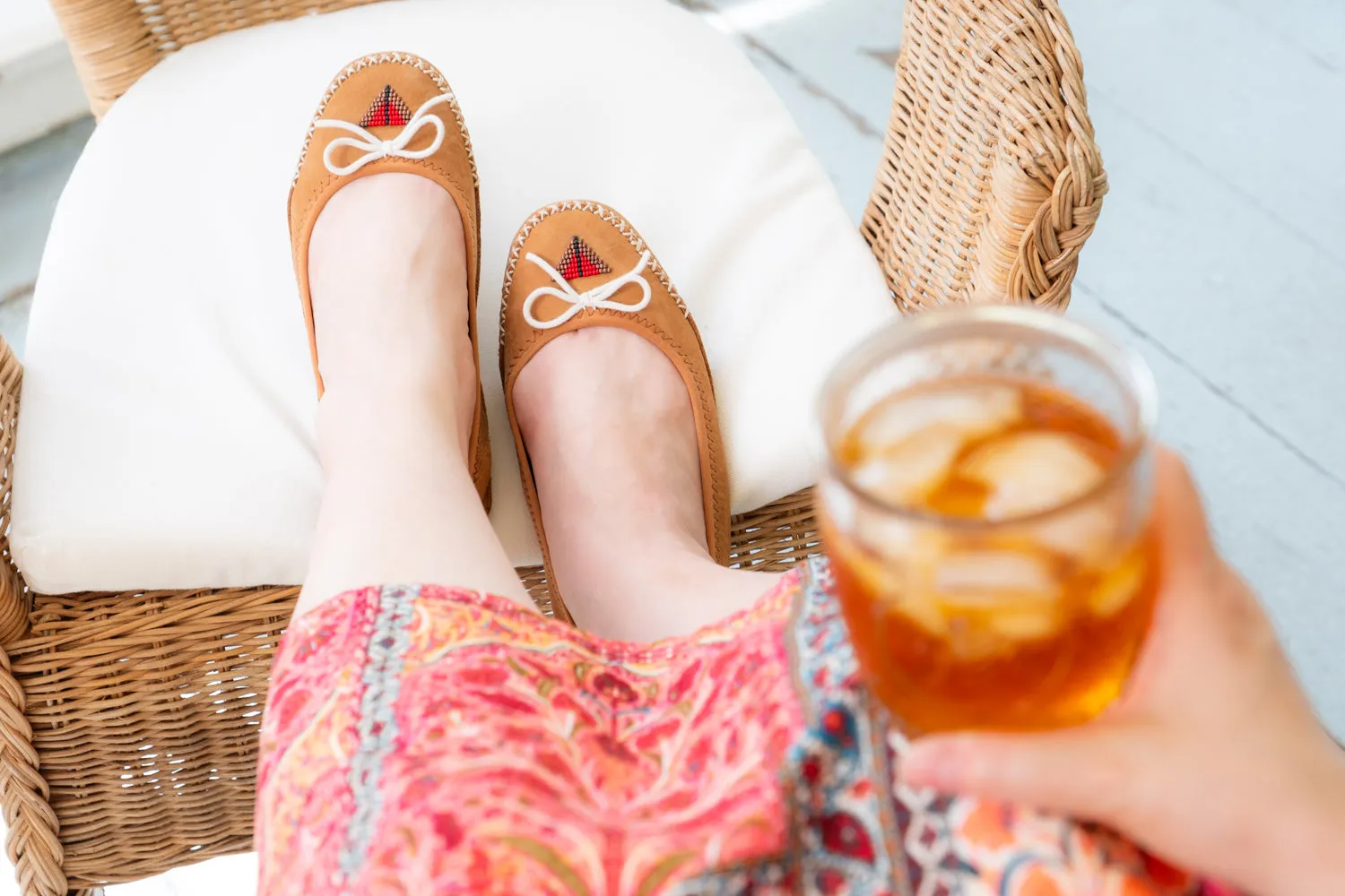 Women's Earthing Butterfly Flat Moccasins