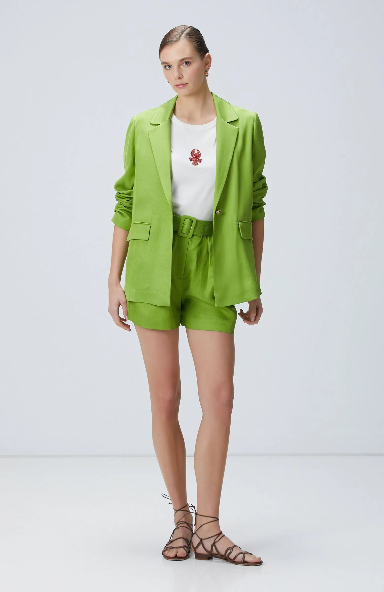 WOMEN'S Linen Blend Jacket