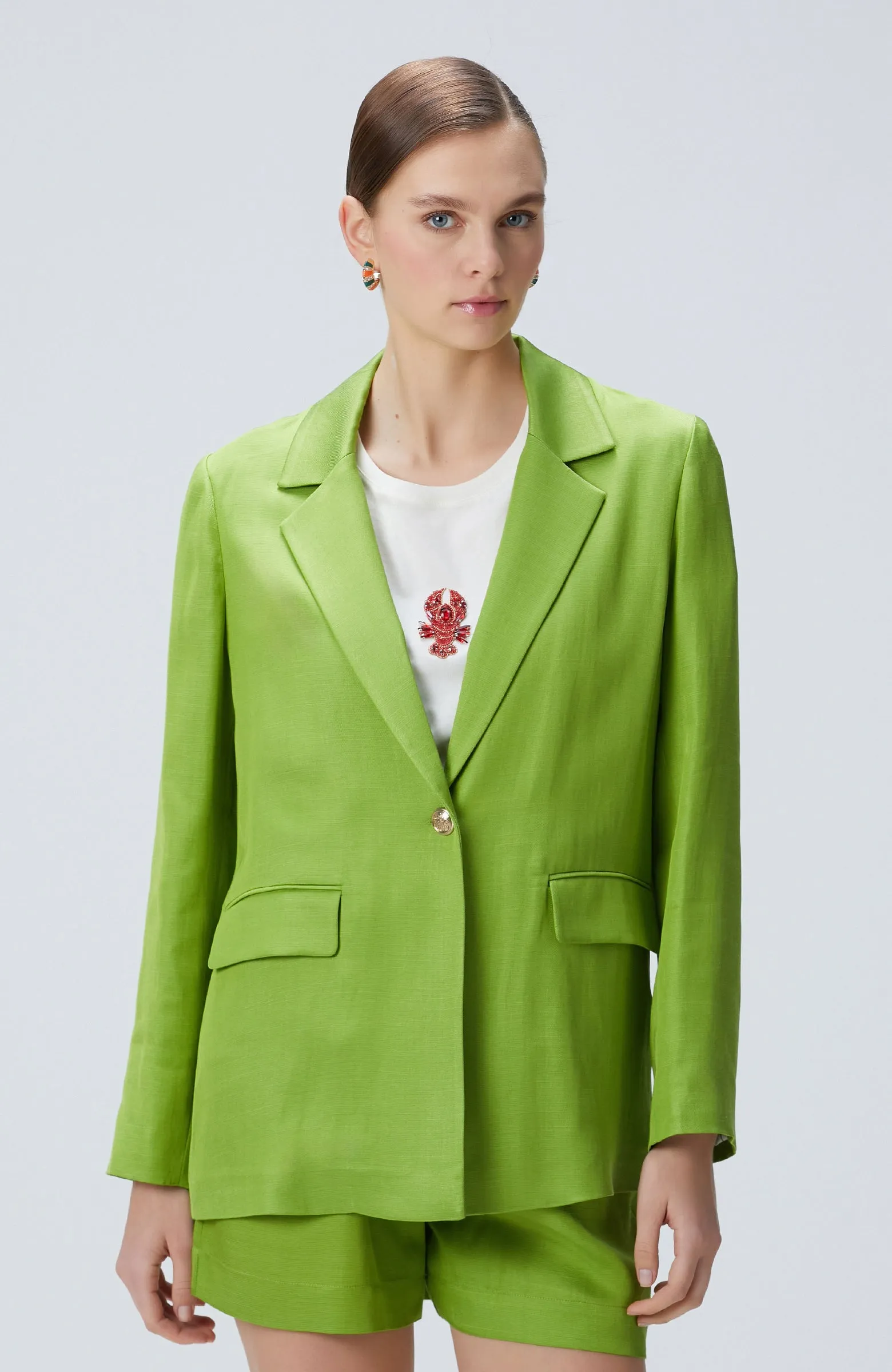 WOMEN'S Linen Blend Jacket