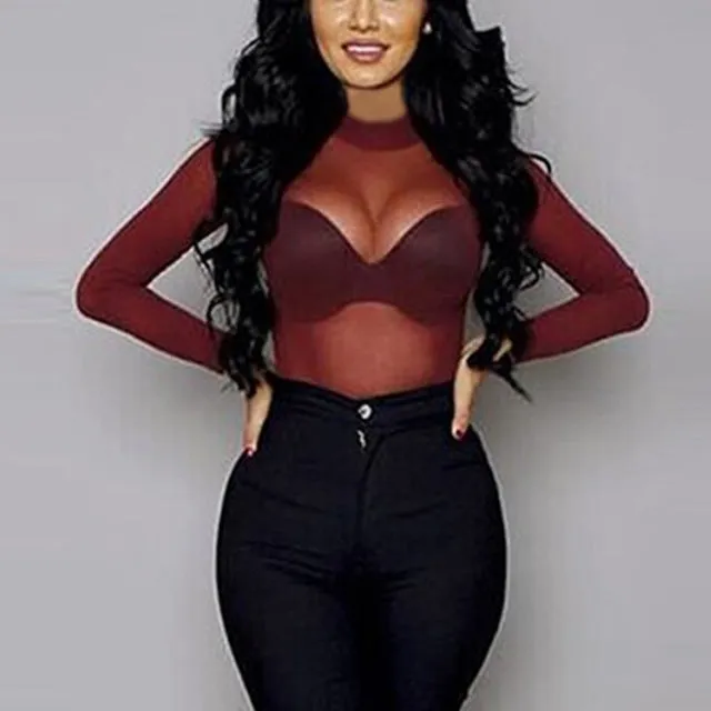 Women's Sheer Blouse Top