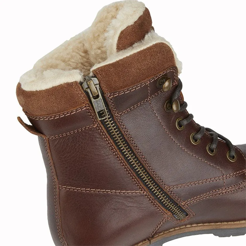 Woodland L032DB Lace/Zip High Ankle Country Boot