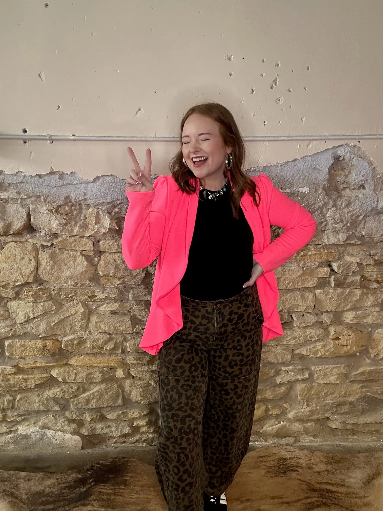 Wynona Blazer - neon pink