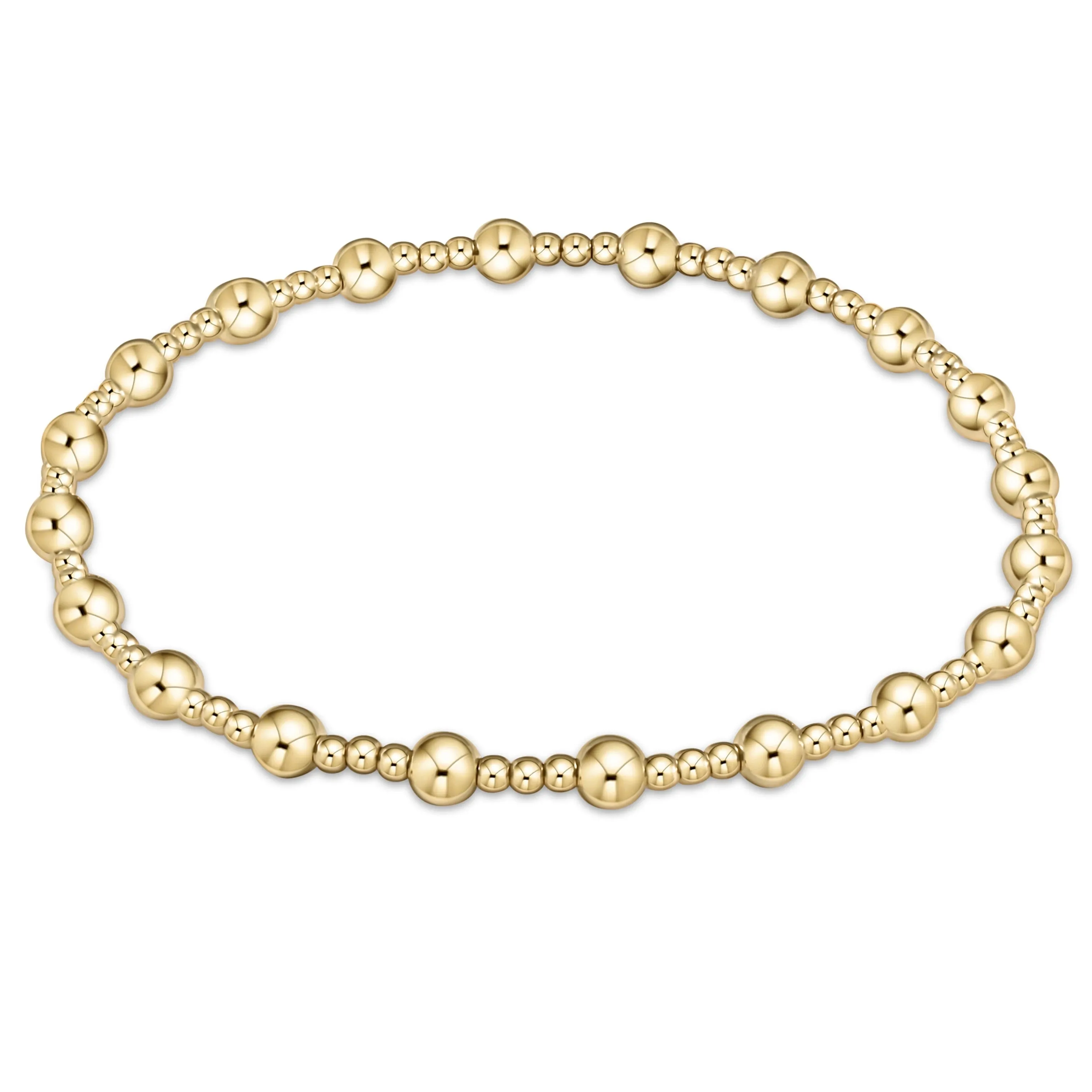 XL ENewton Extends Sincerity Pattern 4mm Bead Bracelet